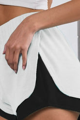 Hazel Blues® | BiBi French Terry Knit Color Block with Sid Slit Shorts