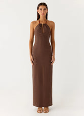 Bloomers Maxi Dress Brown