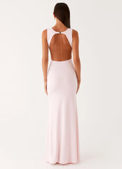 Cherry Sky Maxi Dress Baby Pink
