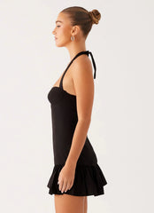 Cheryl Bustier Mini Dress Black