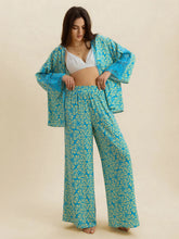 Hazel Blues® | Boho Open Front Kimono Top & Wide Leg Pants Set