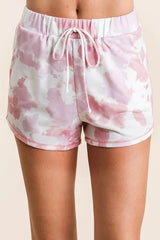Hazel Blues® | BiBi Tie Dye Print Terry Shorts With Side Pockets