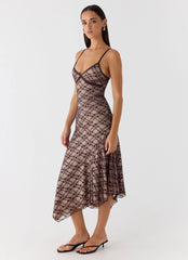 Amelia Midi Dress Chocolate