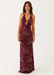 All For Love Maxi Dress Burgundy