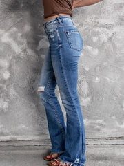Hazel Blues® | Distressed Flare Jeans