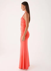 Aminata Maxi Dress Burnt Coral