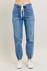 Hazel Blues® | Judy Blue High Waist Denim Jogger