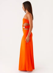 Anetta Maxi Dress Orange