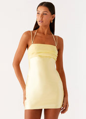 Belize Mini Dress Lemon