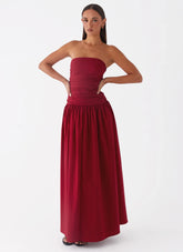 Carmel Maxi Dress Merlot