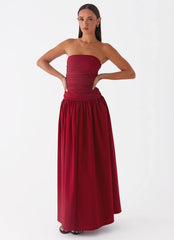 Carmel Maxi Dress Merlot