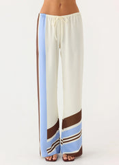 Deacon Low Rise Pants Purple Stripe