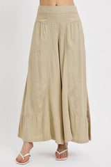 Hazel Blues® | RISEN Shirring Detail Wide Leg Pants