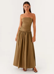 Carmel Maxi Dress Khaki