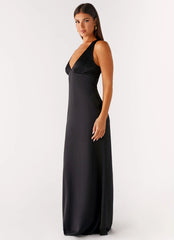Desi Halterneck Maxi Dress Black