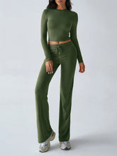 Hazel Blues® | Round Neck Long Sleeve Top and Pants Set