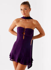 Avenue Mini Dress Plum