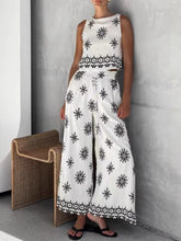 Hazel Blues® | Printed Tank and Wide Leg Pants Set