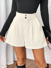 Hazel Blues® | High Waisted Corduroy Shorts