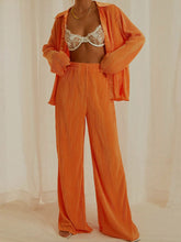 Hazel Blues® | Button Up Long Sleeve Top and Pants Set