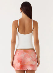 Dayna Mini Skirt Coral