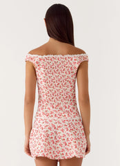 Anja Mini Skirt Porcelain Rose