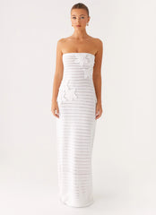 Diaz Crochet Maxi Dress White