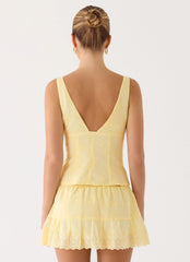 Aberley Top Yellow