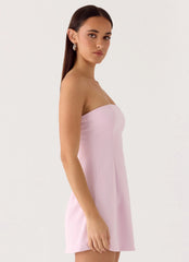 Della Strapless Mini Dress Pink