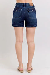 Hazel Blues® | Judy Blue High Waist Back Flap Pocket Denim Shorts