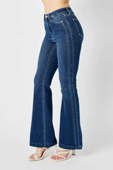 Hazel Blues® | Judy Blue Hw Angled Side Seam Detail Flare Jeans