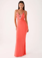 Aminata Maxi Dress Burnt Coral