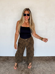 Hazel Blues® | PREORDER- BEX CHEETAH BARREL JEANS