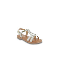 Backle Girl Sandals - White Snake