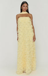 Enchanted Dress ~ Pale Yellow Ruffle Tulle