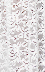 Diana Drop Waist Dress ~ White Lovely Lace
