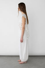 HONEY COMB CUTOUT WOVEN TOP