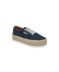 Cosmic Lace-Up Sneakers - Blue Denim