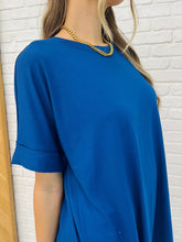 Hazel Blues® | Comfy Cruising Top and Biker Shorts Set in Lt Navy