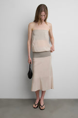 FOLDOVER COLOUR BLOCK TUBE DRESS