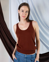Marcelle Tank Top - Sierra Brown