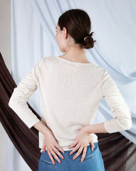 Marcelle Long T-Shirt (Round Neck) - Calico