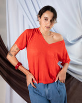 John T-Shirt (V Neck) - Pomodori
