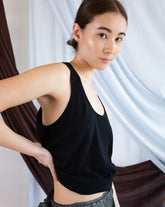 Marcelle Tank Top - Pitch Black