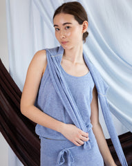 Marcelle Tank Top - Gingham Blue