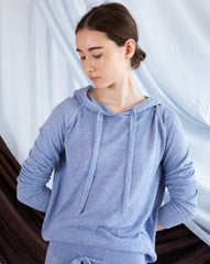Georges Hoodie - Gingham Blue