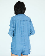 Yves Jacket - Medium Blue Chambray