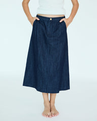 Girl Yves Skirt - Dark Chambray