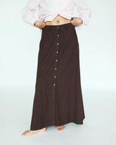 Yves Tencel Skirt - Chocolate