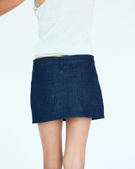 Girl Lilou Mini Skirt - Brut Denim